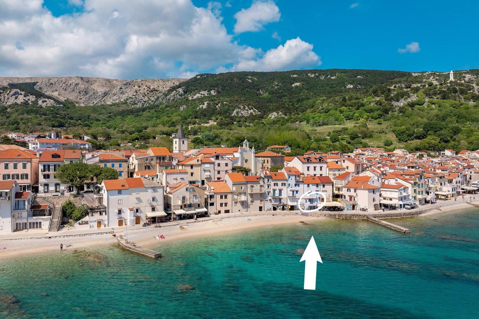 Apartment Nora By The Beach Baška Buitenkant foto